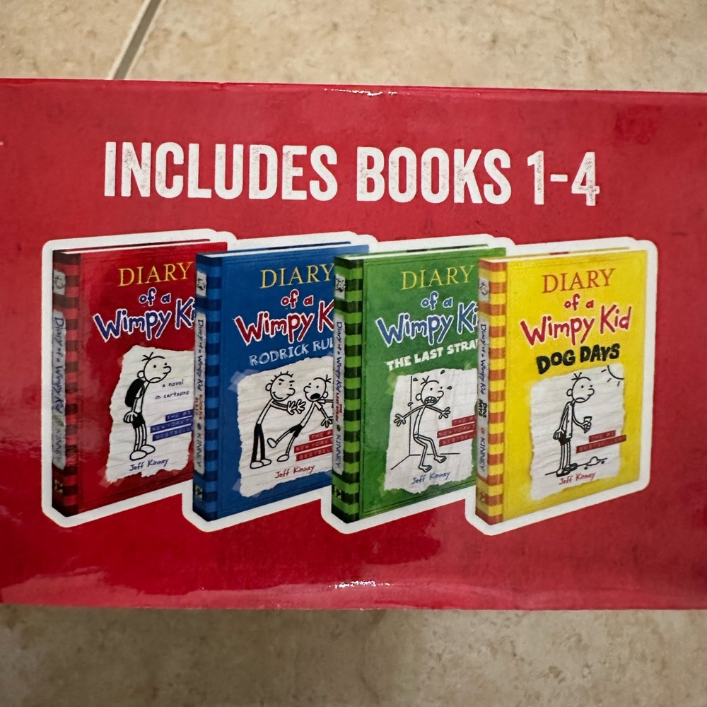 Diary of a Wimpy Kid box set, Hardback books 1-4